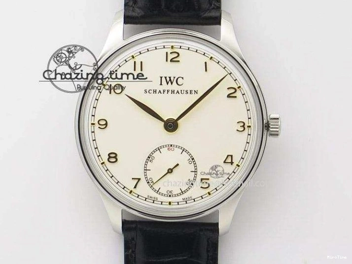 MIROTIME 0721 Supportive Portuguese Chrono IW371431 ZF 1:1 Best Edition Gray Dial On Brown Leather Strap A79350 (Slim Movement) 7261